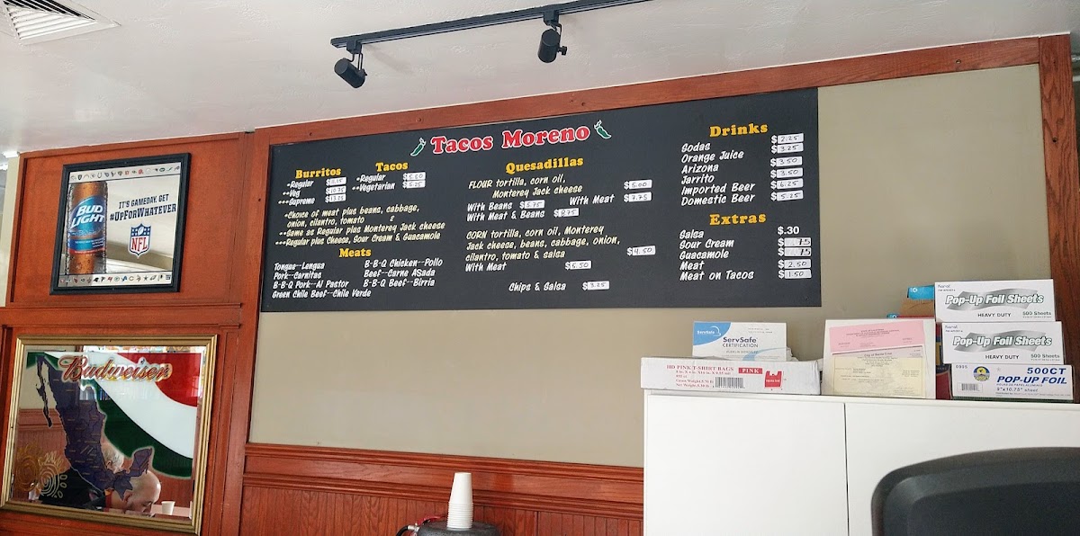 Tacos Moreno Menu - Image 4