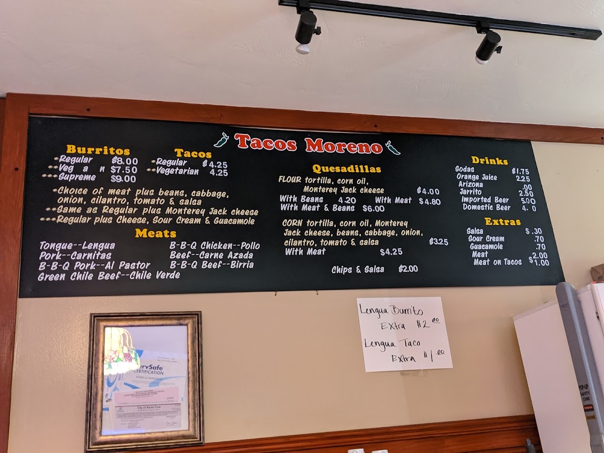 Tacos Moreno Menu - Image 5