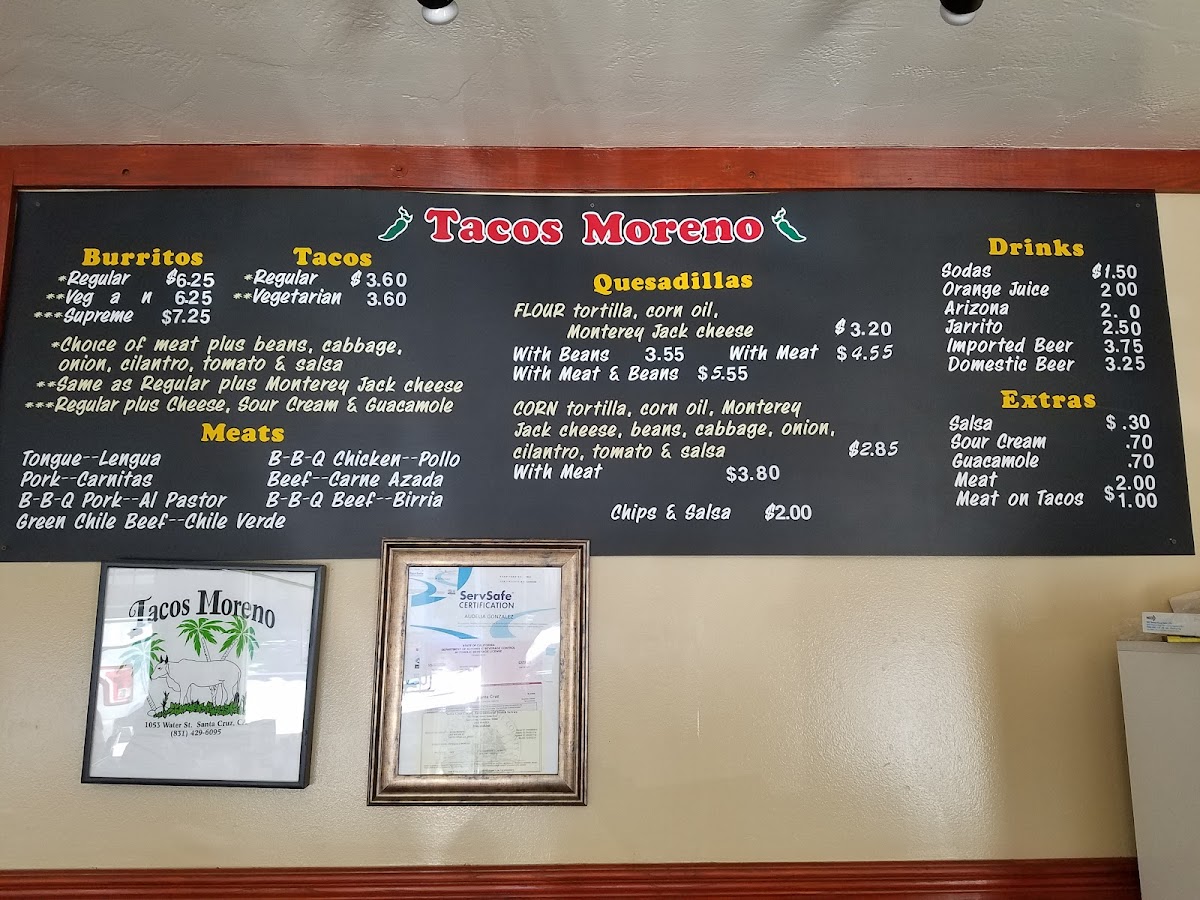 Tacos Moreno Menu - Image 6